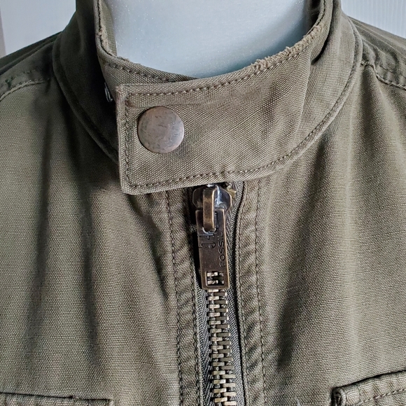 Fossil Army Green Utility Jacket Small EUC - Picture 4 of 13